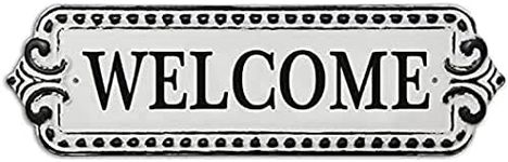 PNC Welcome Metal Wall Plaque, 33 x 10 x 0.5 cm Size