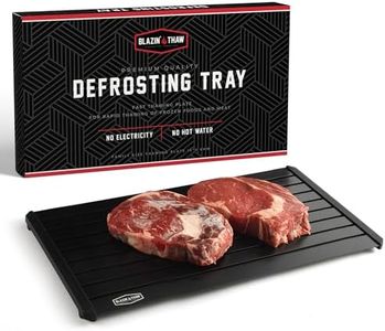 BLAZIN' THAW Defrosting Tray for Frozen Meat | 16" Family-Size | Aluminium Plate for Thawing Frozen Food | Natural Thawing Process | No Microwaves, No Cold/Warm Water Required |