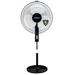 Blueberry's High-Speed Oscillating Pedestal Fan, 3-Adjustable Fan Speeds, Rust Resistant Body, Adjustable Length, RPM 2200, 400-mm Sweep Length (White)