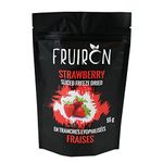 Fruiron Freeze Dried Strawberry Slices - 55g (1.9 oz) | Pure Freeze Dried Fruit, All Authentic, No Additives, Product of Canada