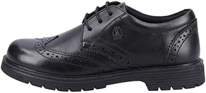Hush Puppies Sally Senior School Uniform Shoe, Black, 3 UK