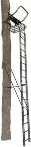 Muddy The Skybox Deluxe 1-Person Hunting Ladder Tree Stand, Adjustable Shooting Rail, 20ft