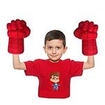 PINKYPIG Superhero Gloves Superhero Hands Toys Punching Gloves Kids Boxing Training Smash Gloves Big Plush Fists Toys Hero Hand (Red)