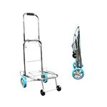 DR Mall Nirva Portable Luggage 4 Wheel Folding Small Cart, Hand Trailer Cart Truck Large Trolley Cart