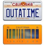 Back to The Future | OUTATIME + 2015 | Metal License Plates