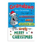 Piccadilly Greetings Regal Publishing Humour Christmas Card Grandson - 9 x 6 inches C85414