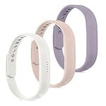 kwmobile TPU Watch Strap Compatible with Fitbit Flex 2 - Set of 3 Fitness Tracker Replacement Bands