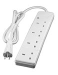 USA Canada Travel Adaptor Adapter 1 Metre Extension Lead with 4 UK Sockets