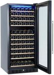 MERXENG 133 Bottles Wine Fridge, Black