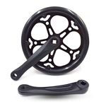 DRIFT MANIAC Bike Crankset 52T 170mm Crank Arm Set Square Taper Single Chainring for City Folding Bicycle