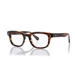 Shisen Fox TAIYO Versatile Vintage Rectangular Frames for eyeglasses | Stylish eyewear Crafted from Italian Acetate material | 50 MEDIUM Unisex Spectacle Eye frame with Demo lenses (Brown Bamboo)