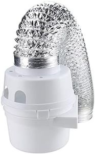 Beaquicy TDIDVKZW Indoor Dryer Vent Kit with 4-Inch by 5-Foot Proflex Duct, 4 Inch