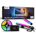 APEX Hdmi Sync TV Backlight + Bar Light for All TV Size(Upto 90 Inches TV) || 1 Year Full Warranty