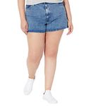 Levi's Women's High Waisted Mom Shorts, Amazing - Medium Indigo, 30