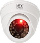 MX Dummy Fake Simulated Infrared IR LED Sensor Dome Wireless Security Camera with Red Light Realistic Looking CCTV Surveillance - Dummy3 Security Camera Dummy- 3 - Pack of 1