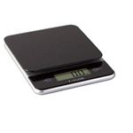 Taylor Precision Products 3807BK21 Glass Top Food Scale with Touch Control Buttons, 11 lb Capacity, Black