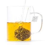 CAPACITEA Clear Mug, Heat Resistant Glass Mug, 500ml Clear Glass for Hot and Cold Drinks Juice Tea Cappuccino Hot Drinks with Handle, 1 Count (Pack of 1)