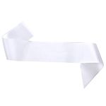 White Blank Satin Sashes - Hen Night Party Sashes, DIY Plain Pageant Sash for Women Girls Homecoming Pageants Parades, Wedding, Birthday Personalized Decorations