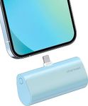 Charmast Mini Power Bank 5000mAh, 20W PD & QC 3.0 Quick Charge Portable Powerbank, Small Portable Charger, Mini External Battery Pack Compatible with iPhone（Blue