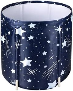 STARBRILLIANT Portable Foldable Bathtub for Adults Families, Affordable, Lightweight, Easy to Assemble Collapsible Bathtub