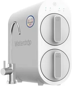 Waterdrop G2 Reverse Osmosis System, 7 Stage Tankless RO Water Filter System, Under Sink Water Filtration System, 400 GPD, 1:1 Pure to Drain, Reduces TDS, FCC Listed, USA Tech, WD-G2-W