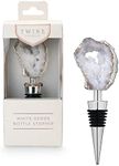 Twine White Geode Bottle Metal Stop