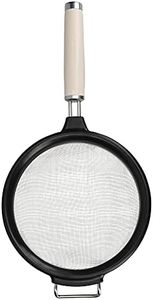 KitchenAid Sieve, Mesh Strainer, Medium 17.5 cm, Almond Cream