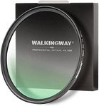 WalkingWay 49mm Black Diffusion Filter 1/4 Pro Mist Camera Lens Filter Soft Dreamy Cinematic Effect Hazy Diffuser with Ultra Slim and Optical Glass for Portrait/Vlog/Photography/Video