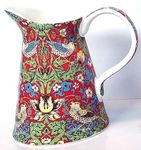 fine Bone China William Morris Strawberry Thief Pitcher/jug 18 cm