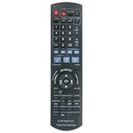 EUR7662YX0 Replace Remote Control Applicable for Panasonic DVD Home Theater SC-PT950 SC-PT953 SC-PT1050 SA-PT950 SA-PT1050 SB-HF950 SB-HF1050 SB-HC950 SB-HS950 SB-HS1050 SB-HW950 SB-WA1050 SH-FX65T