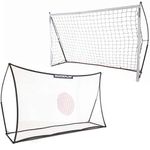 QUICKPLAY Kickster Combo 8 x 5' Football Goal & Rebounder