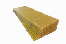 25 Wired SN4 Beeswax Foundation Honeycomb Beekeeping British National Super Hive Box Frame Beehive Base Sheets Beekeeper Tools Equipment Standard Wax Apiary Frames