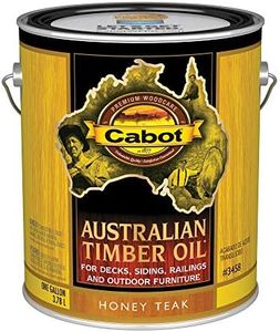 Cabot Australian Timber Oil Wood Stain and Protector, Honey Teak, 1 Gallon