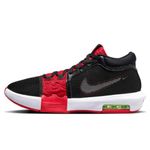 Nike Lebron Witness 8 Basketball Shoes (FV0400-001, Black/University RED/Lime Blast/White) Size 14, Black/University Red/Lime Blast/White, 14