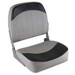 Wise 8WD734PLS-664 Low Back Boat Seat, Grey/Charcoal