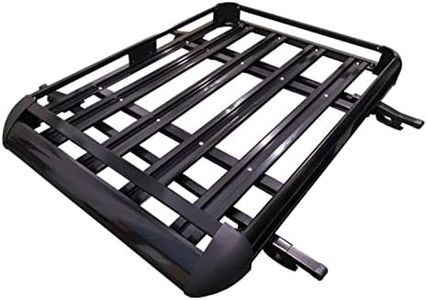 Salesbay 160 * 100 Black Double Car Roof Rack Aluminium Alloy SUV, 4x4 Basket Cargo Luggage Carrier