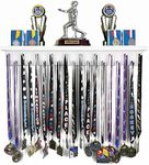 Premier 2ft Award Medal Display Rack and Trophy Shelf, White, 2-Foot