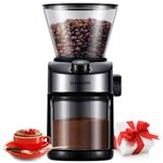 SHARDOR Coffee Grinder Burr Electric, 25 Precise Grind Setting, Automatic Coffee Bean Grinder with Digital Timer Display for Espresso, Drip Coffee, and French Press, Black