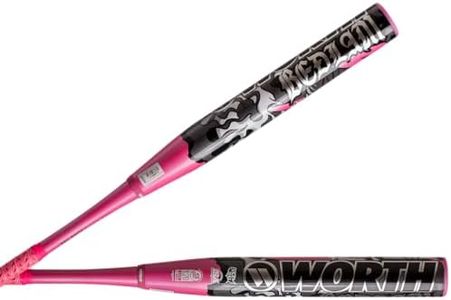 Worth | 2025 | Bedlam Slowpitch Softball Bat | USSSA | 13.5" Barrel | Balanced | 2-Piece | 27 oz