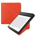 kwmobile Origami Case Compatible with Kobo Libra H2O Case - Slim PU Leather Cover with Stand - Orange