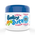 Baby Butz Diaper Rash Cream, 100% Natural, Zinc Oxide Paste for Prevention, Treatment & Relief, Fragrance Free, 113g