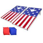 GoSports Classic Regulation Size Cornhole Set - Includes 8 Bean Bags & Rules