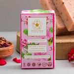 ULLASSA Aromatherapy Soap | Tan Removal Anti Acne/Aging | Rose Geranium & Cardamom | Detan Natural Bathing bar | For Face & Body (Pack of 3)