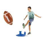 HearthSong Giant 23 Inch Kick and Catch Sturdy Inflatable Kids' Football with Vinyl Tee for Kicking, Throwing, and Catching Football Fun