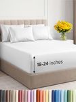 Extra Deep King Sheet Set - 6 Piece Breathable & Cooling Sheets - Hotel Luxury Bed Sheets Set - Easy & Secure Fit - Soft, Wrinkle Free & Comfy Sheets Set - White Sheet Set w/Extra Deep Pockets