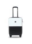 Nasher Miles Polycarbonate Hard 55 Cms 4 Spinner Wheels Luggage- Carry-On Luggage(Nm 1228 Istanbul Black White 20_Black)