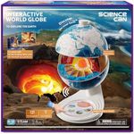 Science Can Openable Globe for Kids, 8 Inch Interactive World Globe Talking Model with Knowledge & Quiz Mode, Bilingual Stem Toys for Kids, Birthday Christmas Gift for 6-12 Year Old Boys & Girls