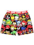 Marvel Avengers Superheroes Men's Boxer Lounge Shorts, Red, Medium