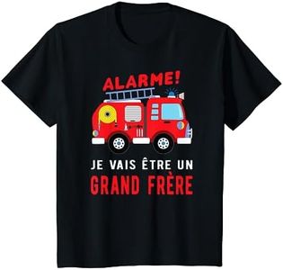 Enfant Je vais être un grand frère | Pompiers annonce de grossesse T-Shirt
