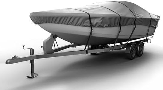 Seal Skin Covers Universal Boat Cover, Waterproof Marine-Grade Cover for 22'-24' L & Up to 116" W, Heavy-Duty & UV-Resistant, Ideal for Bass Boats, V-Hull, Fishing & Runboat